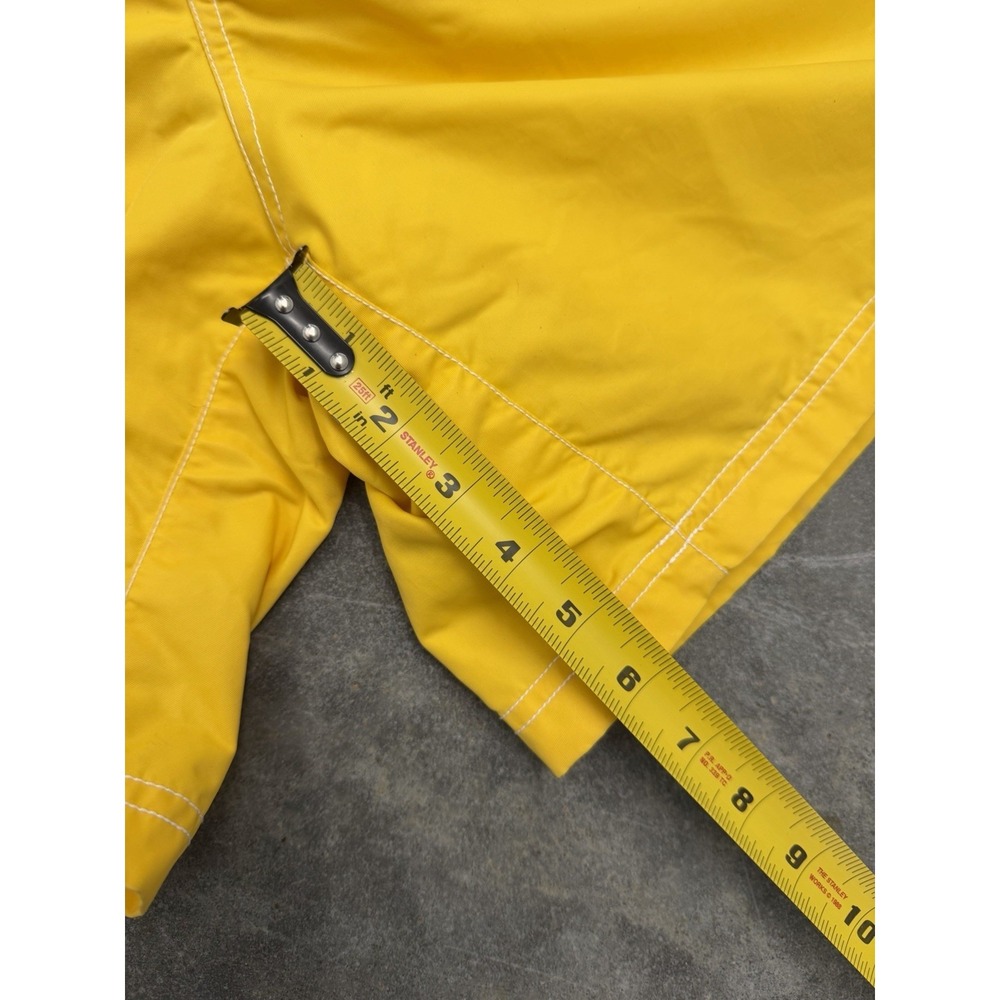 Vintage Tommy Hilfiger Men's 7" Swim Trunk Shorts Yellow  Nylon Sz‎ L - Picture 6 of 6